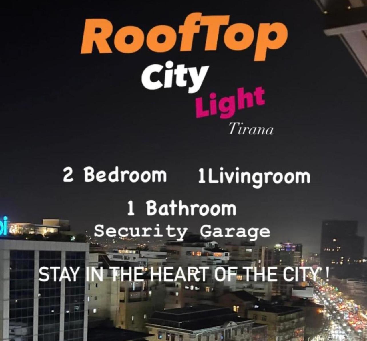 Rooftop City Light Тирана Экстерьер фото
